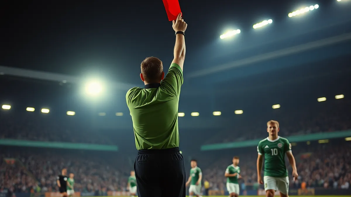 Hibernian Struggles as Celtic Capitalizes on Red Card for Win