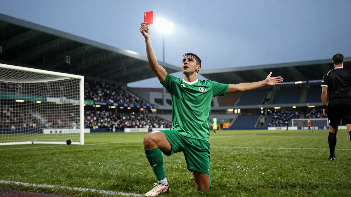 Hibernian's 1-0 loss at Dundee United was defined by a VAR review that changed a penalty to a red card for Jacob Devaney...